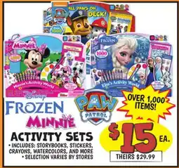 Ollie's ACTIVITY SETS offer