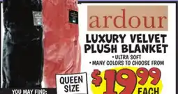 Ollie's LUXURY VELVET PLUSH BLANKET offer
