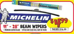 Ollie's MICHELIN BEAM WIPERS offer
