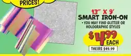 Ollie's 13 X 9 SMART IRON-ON offer