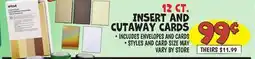 Ollie's INSERT AND CUTAWAY CARDS offer