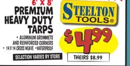 Ollie's STEELTON TOOLS PREMIUM HEAVY DUTY TARP offer
