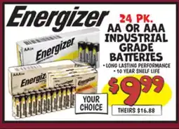 Ollie's Energizer AA OR AAA INDUSTRIAL GRADE BATTERIES offer
