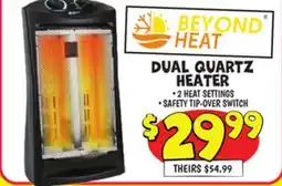 Ollie's BEYOND HEAT DUAL QUARTZ HEATER offer
