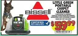 Ollie's LITTLE GREEN PORTABLE CARPET CLEANER offer