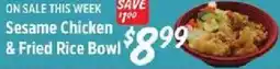 Rouses Sesame Chicken & Fried Rice Bowl offer