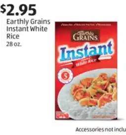 Aldi Earthly Grains Instant White Rice offer
