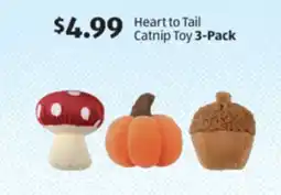 Aldi Heart to Tail Catnip Toy 3-Pack offer