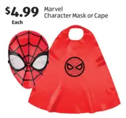 Aldi Marvel Character Mask or Cape offer