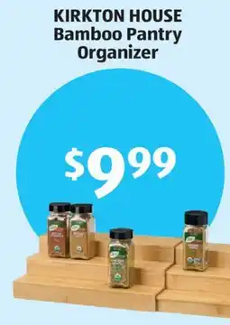 Aldi KIRKTON HOUSE Bamboo Pantry Organizer offer