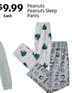 Aldi Peanuts Peanuts Sleep Pants offer