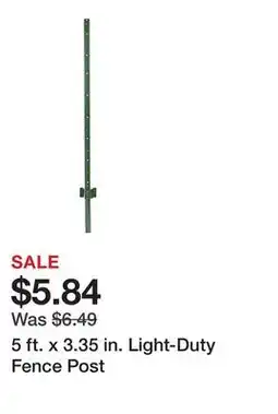 Tractor Supply Company 5 ft. x 3.35 in. Light-Duty Fence Post offer