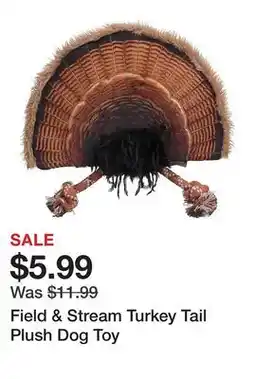 Tractor Supply Company Field & Stream Turkey Tail Plush Dog Toy offer