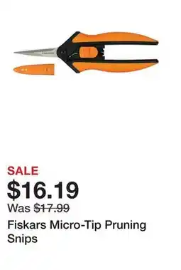 Tractor Supply Company Fiskars Micro-Tip Pruning Snips offer