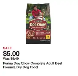 Tractor Supply Company Purina Dog Chow Complete Adult Beef Formula Dry Dog Food offer
