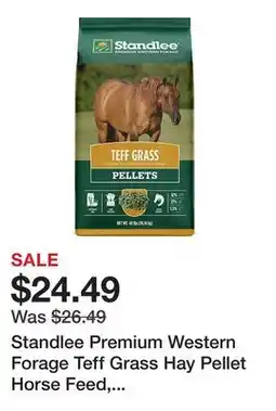 Tractor Supply Company Standlee Premium Western Forage Teff Grass Hay Pellet Horse Feed, 40 lb offer