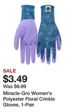 Tractor Supply Company Miracle-Gro Women's Polyester Floral Crinkle Gloves, 1-Pair offer