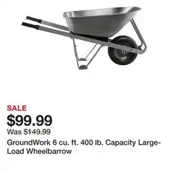 Tractor Supply Company GroundWork 6 cu. ft. 400 lb. Capacity Large-Load Wheelbarrow offer