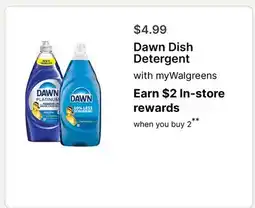 Walgreens Dawn Dish Detergent offer
