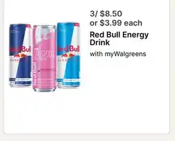 Walgreens Red Bull Energy Drink offer