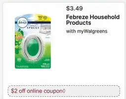 Walgreens Febreze Household Products offer