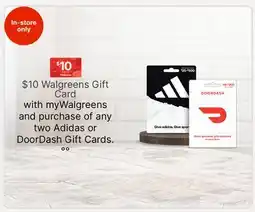 Walgreens $10 Walgreens Gift Card offer