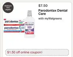 Walgreens Parodontax Dental Care offer