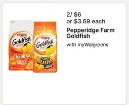 Walgreens Pepperidge Farm Goldfish offer