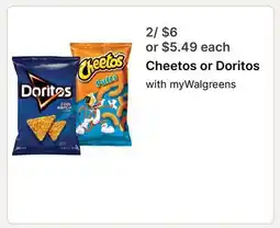 Walgreens Cheetos or Doritos offer