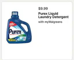 Walgreens Purex Liquid Laundry Detergent offer