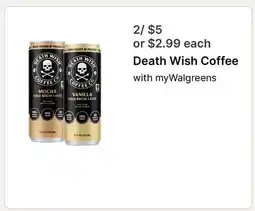 Walgreens Death Wish Coffee offer