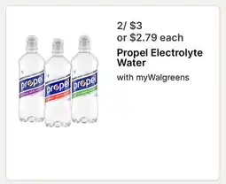 Walgreens Propel Electrolyte Water offer