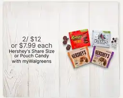 Walgreens Hershey's Share Size or Pouch Candy offer