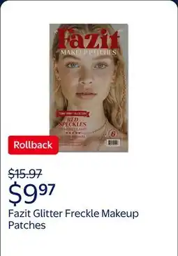 Walmart Fazit Glitter Freckle Makeup Patches, Red Spirit Speckles offer