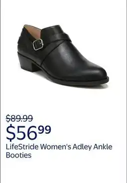 Walmart LifeStride Women's Adley Ankle Booties, Wide Width Available offer