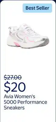 Walmart Avia Women's 5000 Performance Sneakers, Wide Width Available offer