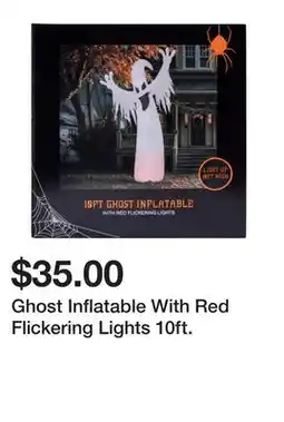 Five Below Ghost Inflatable With Red Flickering Lights 10ft offer
