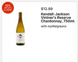 Walgreens Kendall-Jackson Vintner's Reserve Chardonnay offer