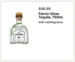 Walgreens Patrón Silver Tequila offer