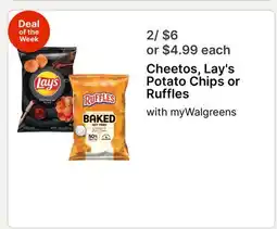Walgreens Cheetos, Lay's Potato Chips or Ruffles offer