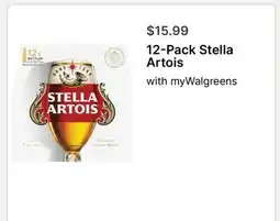 Walgreens 12-Pack Stella Artois offer