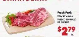 Vallarta Supermarkets Fresh Pork Neckbones / FRESCO ESPINAZO DE PUERCO offer