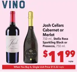 Vallarta Supermarkets Josh Cellars Cabernet or Merlot offer