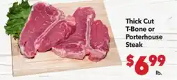 Vallarta Supermarkets Thick Cut T-Bone or Porterhouse Steak offer