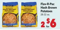 Vallarta Supermarkets Flav-R-Pac Hash Brown Potatoes offer