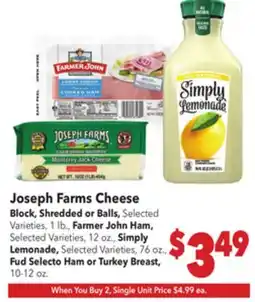 Vallarta Supermarkets Joseph Farms Cheese offer
