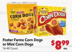 Vallarta Supermarkets Foster Farms Corn Dogs or Mini Corn Dogs offer