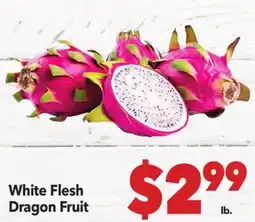 Vallarta Supermarkets White Flesh Dragon Fruit offer