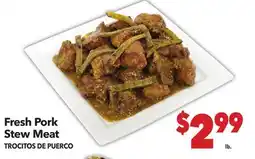 Vallarta Supermarkets Fresh Pork Stew Meat/TROCITOS DE PUERCO offer