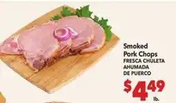 Vallarta Supermarkets Smoked Pork Chops / FRESCA CHULETA AHUMADA DE PUERCO offer